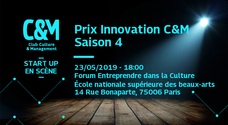 Le Prix Innovation C&M (ex-Start-up en Scène !) saison 4