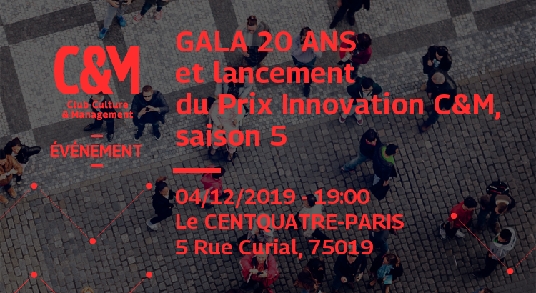Reporté  - GALA 20 ANS : Anniversaire et lancement du Prix Innovation C&M, saison 5